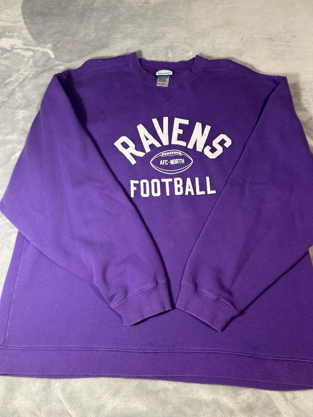 Vintage Reebok Baltimore Ravens Football Crewneck Sweatshirt Size 2XL